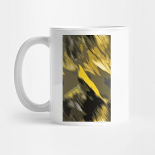 Yellow and Grey Abstract Mug